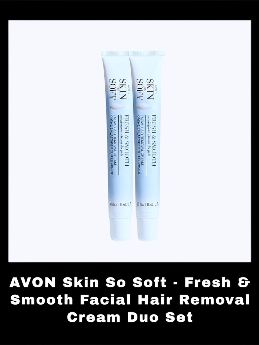 AVON Skin So Soft - Fresh & Smooth Facial Hair Removal Cream Duo Set